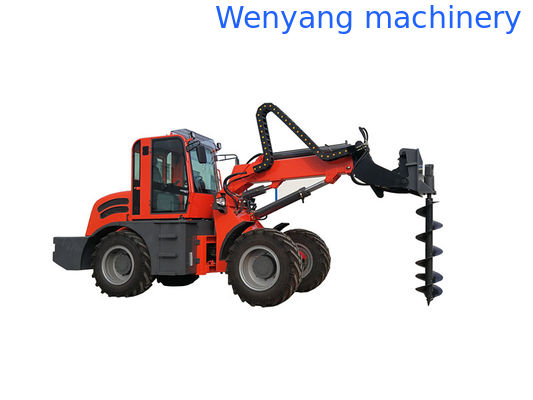 الصين رافعة شوكية تلسكوبية من شركة Wenyang Machinery WY2500 مع مثقاب أرضي المزود