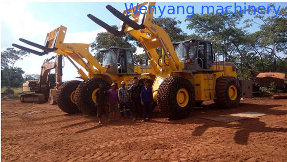 Sell big capacity rought terrain mining machine 32T block handler equipment with 199KW engine المزود