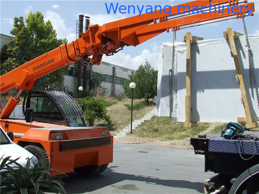 معدات معالجة الحجارة 12 طن رافعة تلسكوبية لحمل حزمة الرخام المزود