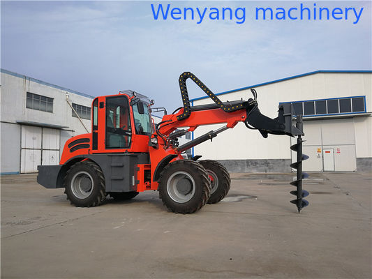 رافعة شوكية تلسكوبية من شركة Wenyang Machinery WY2500 مع مثقاب أرضي المزود