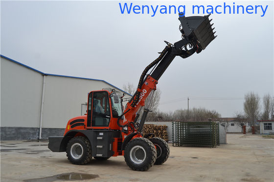 WY2500 earth machinery 4WD  telescopic loader with lawn mower المزود