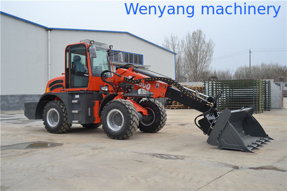 WY2500 earth machinery 4WD  telescopic loader with lawn mower المزود