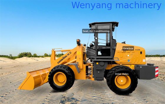 لوادر لونكينج CDM932N بعجلات 1.5 طن 0.8 متر مكعب بمحرك YUNNEI YN38GB1 المزود